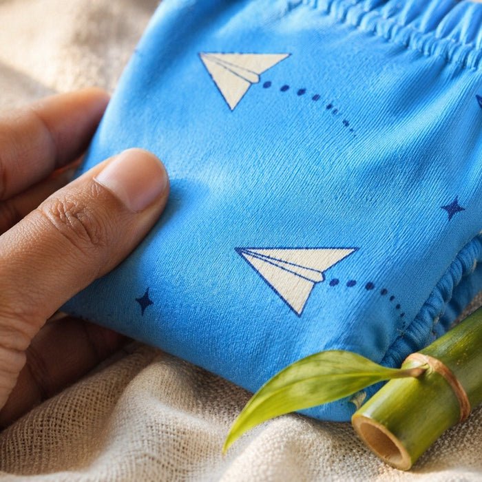 Mimi Potty Training Pants | Paper Airplane | Little Voyager | Bamboo-Cotton, Pull-Up, Semi-Waterproof | 9M-4Y