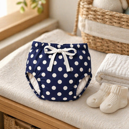Mimi Potty Training Pants | Polka Dots | Geo Play | Bamboo-Cotton, Pull-Up, Semi-Waterproof | 9M-4Y