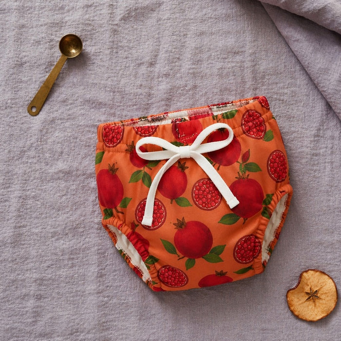 Mimi Potty Training Pants | Pomegranate Crown | Orchard | Bamboo-Cotton, Pull-Up, Semi-Waterproof | 9M-4Y