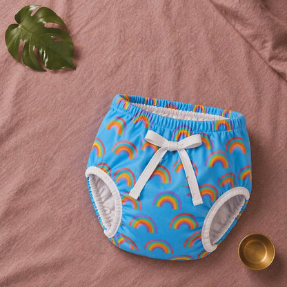 Mimi Potty Training Pants | Rainbow Arc | Monsoon Magic | Bamboo-Cotton, Pull-Up, Semi-Waterproof | 9M-4Y