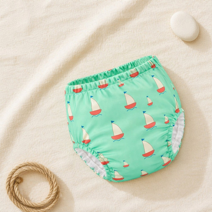 Mimi Potty Training Pants | Sailboat | Little Voyager | Bamboo-Cotton, Pull-Up, Semi-Waterproof | 9M-4Y