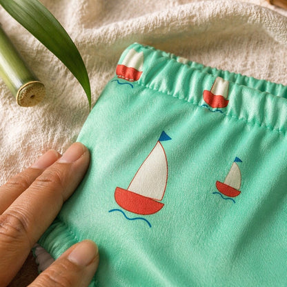 Mimi Potty Training Pants | Sailboat | Little Voyager | Bamboo-Cotton, Pull-Up, Semi-Waterproof | 9M-4Y