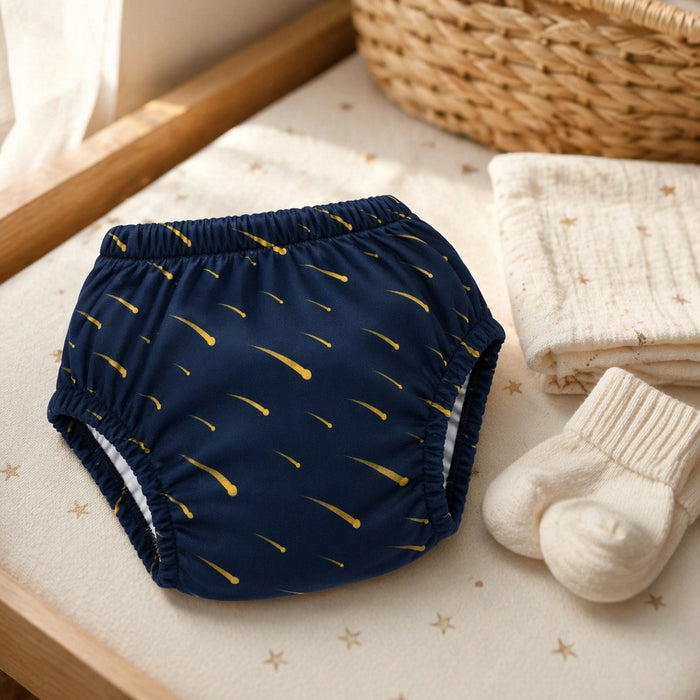 Mimi Potty Training Pants | Shooting Stars | Stardust | Bamboo-Cotton, Pull-Up, Semi-Waterproof | 9M-4Y