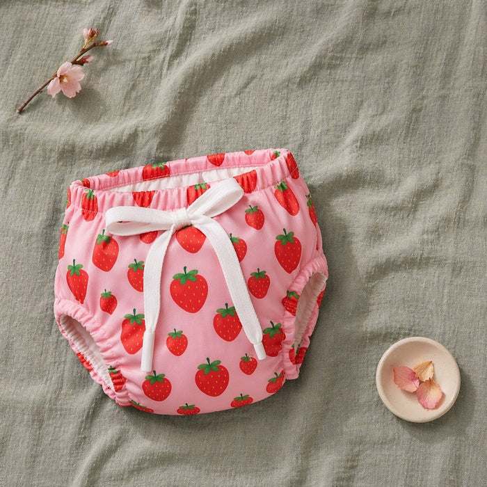 Mimi Potty Training Pants | Strawberry Patch | Blossom | Bamboo-Cotton, Pull-Up, Semi-Waterproof | 9M-4Y