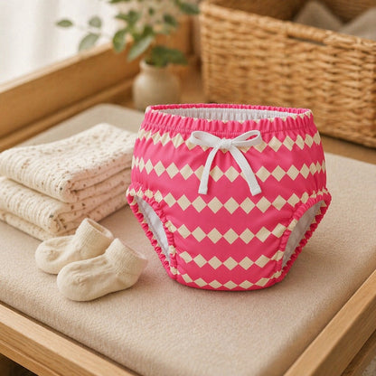 Mimi Potty Training Pants | Zigzag | Geo Play | Bamboo-Cotton, Pull-Up, Semi-Waterproof | 9M-4Y