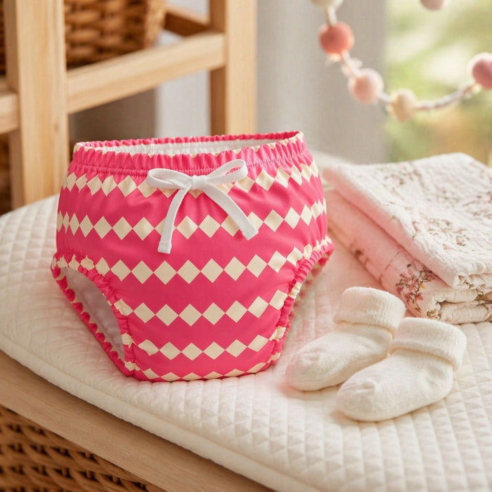 Mimi Potty Training Pants | Zigzag | Geo Play | Bamboo-Cotton, Pull-Up, Semi-Waterproof | 9M-4Y