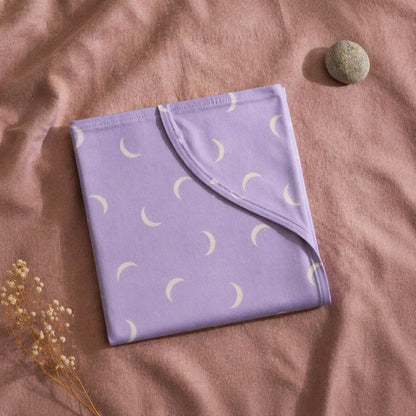 Mimi Swaddle Wrap | Crescent Moon Scatter | Monsoon Magic | Bamboo-Muslin, 3× Softer, 120×120cm | 0-6M