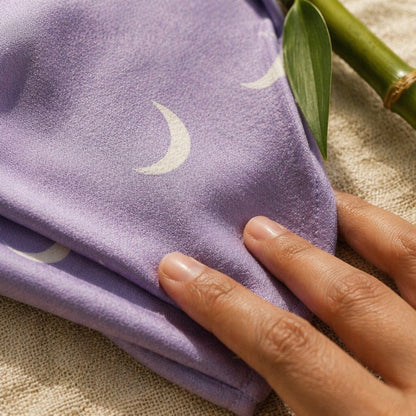 Mimi Swaddle Wrap | Crescent Moon Scatter | Monsoon Magic | Bamboo-Muslin, 3× Softer, 120×120cm | 0-6M