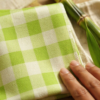Mimi Swaddle Wrap | Gingham | Geo Play | Bamboo-Muslin, 3× Softer, 120×120cm | 0-6M