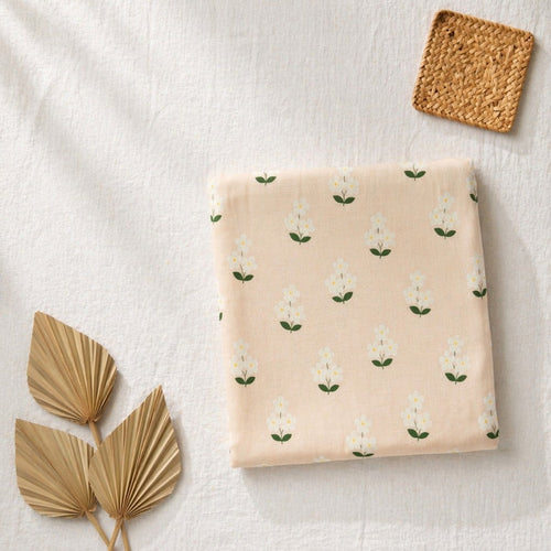 Mimi Swaddle Wrap | Jasmine Bunch | Tropicale | Bamboo-Muslin, 3× Softer, 120×120cm | 0-6M