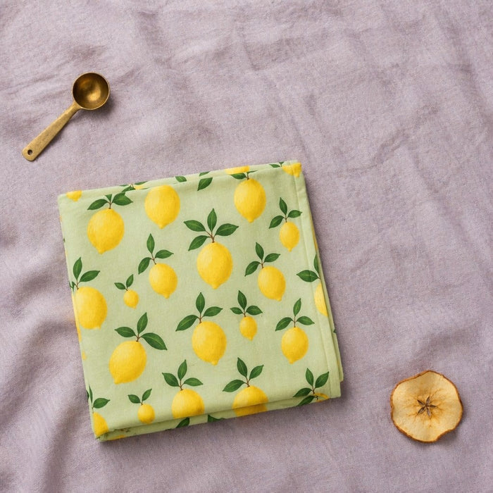 Mimi Swaddle Wrap | Lemon Branch | Orchard | Bamboo-Muslin, 3× Softer, 120×120cm | 0-6M