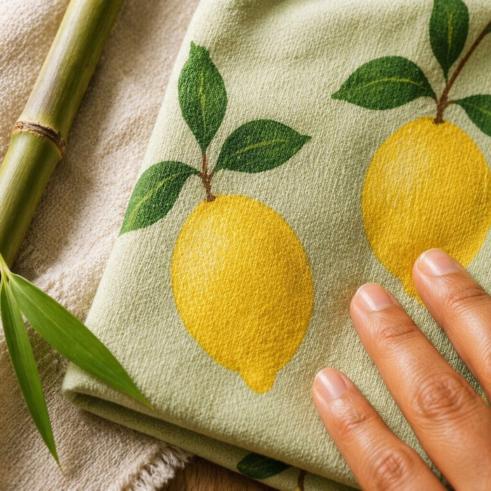 Mimi Swaddle Wrap | Lemon Branch | Orchard | Bamboo-Muslin, 3× Softer, 120×120cm | 0-6M