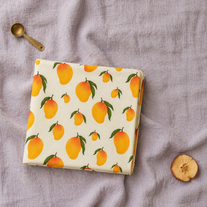 Mimi Swaddle Wrap | Mango Grove | Orchard | Bamboo-Muslin, 3× Softer, 120×120cm | 0-6M