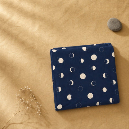 Mimi Swaddle Wrap | Moon Phases | Stardust | Bamboo-Muslin, 3× Softer, 120×120cm | 0-6M