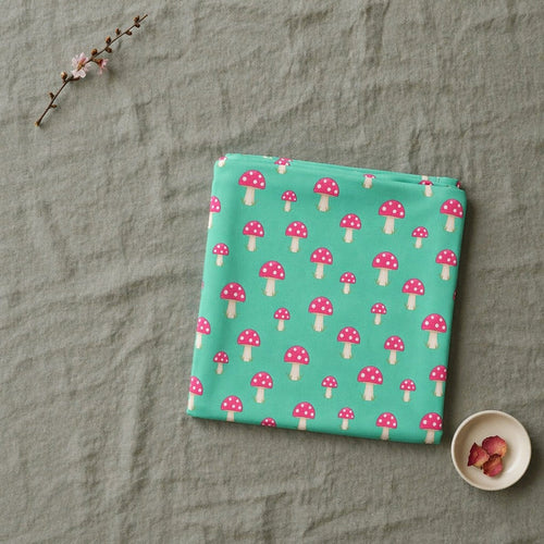 Mimi Swaddle Wrap | Mushroom Magic | Blossom | Bamboo-Muslin, 3× Softer, 120×120cm | 0-6M