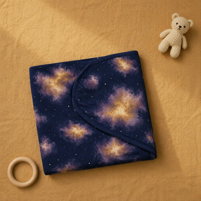 Mimi Swaddle Wrap | Nebula | Stardust | Bamboo-Muslin, 3× Softer, 120×120cm | 0-6M