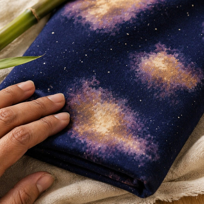 Mimi Swaddle Wrap | Nebula | Stardust | Bamboo-Muslin, 3× Softer, 120×120cm | 0-6M