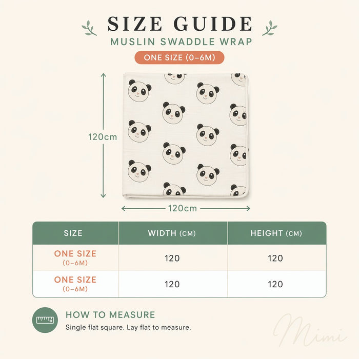 Mimi Swaddle Wrap | Rainbow Arc | Monsoon Magic | Bamboo-Muslin, 3× Softer, 120×120cm | 0-6M