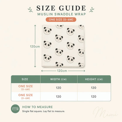 Mimi Swaddle Wrap | Rainbow Arc | Monsoon Magic | Bamboo-Muslin, 3× Softer, 120×120cm | 0-6M