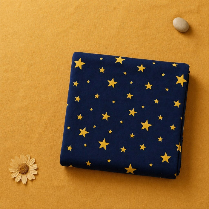 Mimi Swaddle Wrap | Scattered Stars | Stardust | Bamboo-Muslin, 3× Softer, 120×120cm | 0-6M