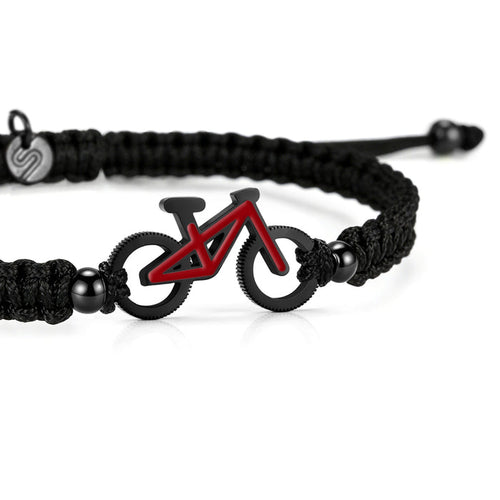 MTB Ruby Bike Braided Bracelet