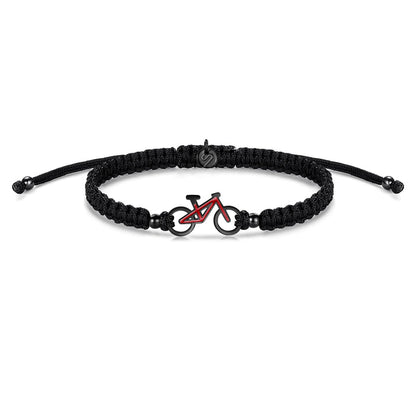 MTB Ruby Bike Braided Bracelet