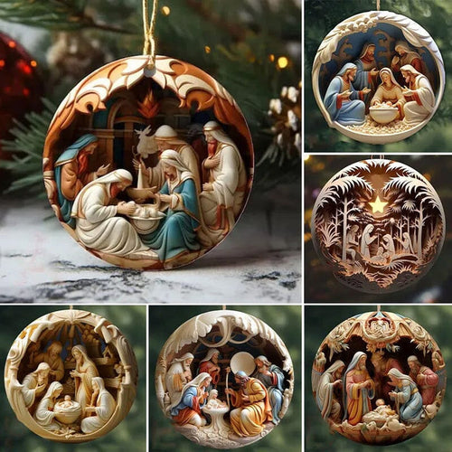 Nativity Christmas ornament
