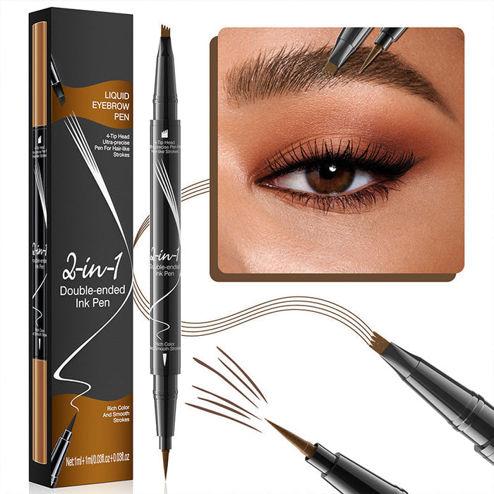 New Forked Dual-ended Liquid Eyebrow Pencil