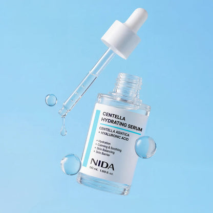 NIDA Centella Hydrating Serum - drėkinantis ir raminantis veido serumas
