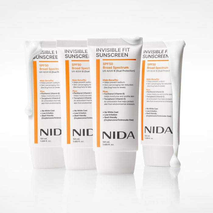 NIDA Invisible Fit Sun Cream - apsauginis kremas nuo saulės