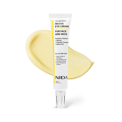 NIDA Revive Eye Cream For Face And Neck - stangrinamasis kremas paakiams, veidui ir kaklui