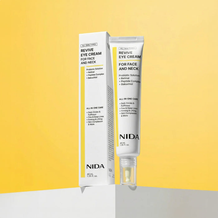 NIDA Revive Eye Cream For Face And Neck - stangrinamasis kremas paakiams, veidui ir kaklui