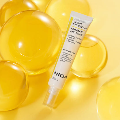 NIDA Revive Eye Cream For Face And Neck - stangrinamasis kremas paakiams, veidui ir kaklui