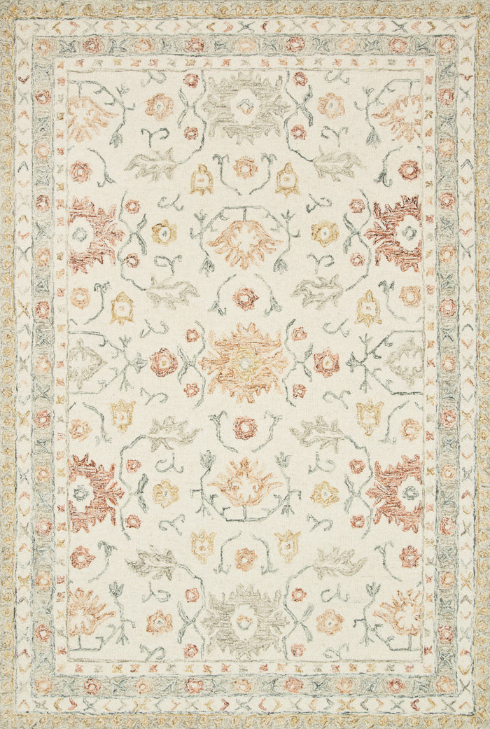 The Rug Corner Loloi Norabel Ivory / Rust