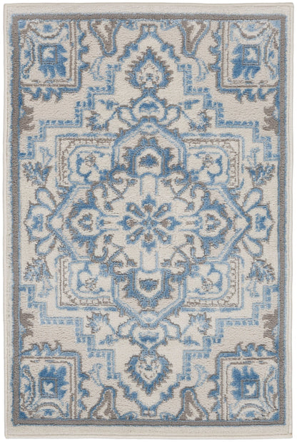 The Rug Corner Nourison Home Elation ETN10 IVBLU Area Rugs
