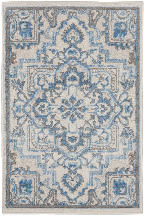 The Rug Corner Nourison Home Elation ETN10 IVBLU Area Rugs