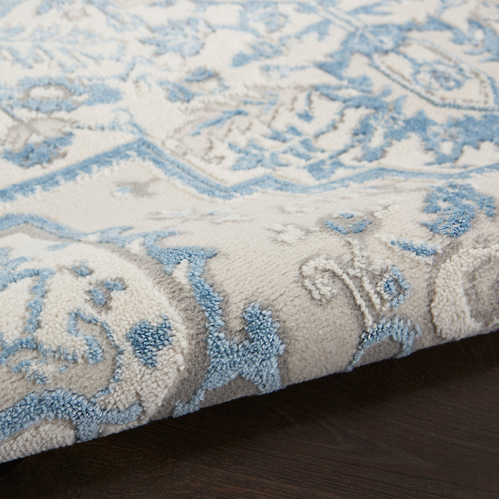 The Rug Corner Nourison Home Elation ETN10 IVBLU Area Rugs