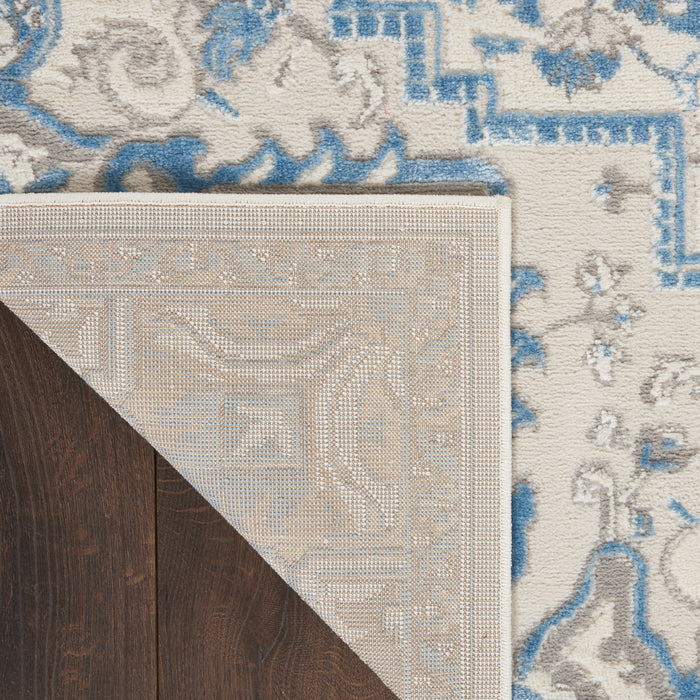 The Rug Corner Nourison Home Elation ETN10 IVBLU Area Rugs