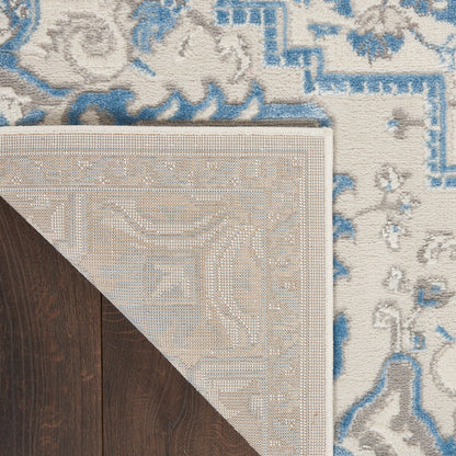 The Rug Corner Nourison Home Elation ETN10 IVBLU Area Rugs