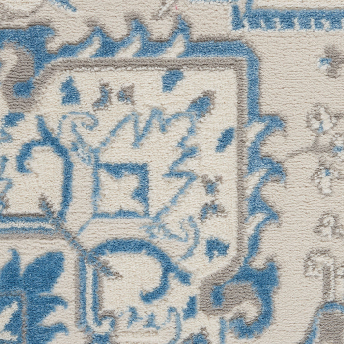 The Rug Corner Nourison Home Elation ETN10 IVBLU Area Rugs