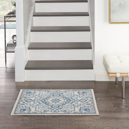 The Rug Corner Nourison Home Elation ETN10 IVBLU Area Rugs