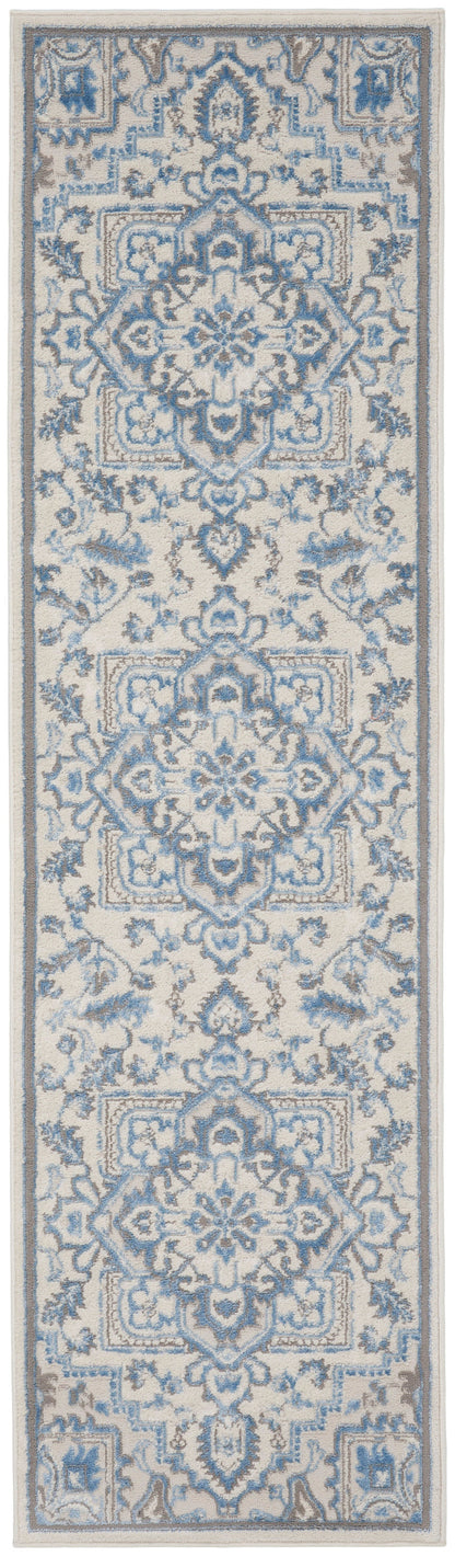 The Rug Corner Nourison Home Elation ETN10 IVBLU Area Rugs