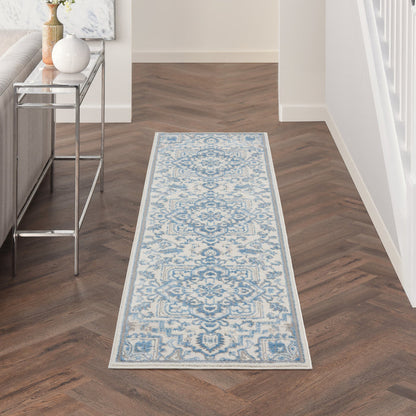 The Rug Corner Nourison Home Elation ETN10 IVBLU Area Rugs