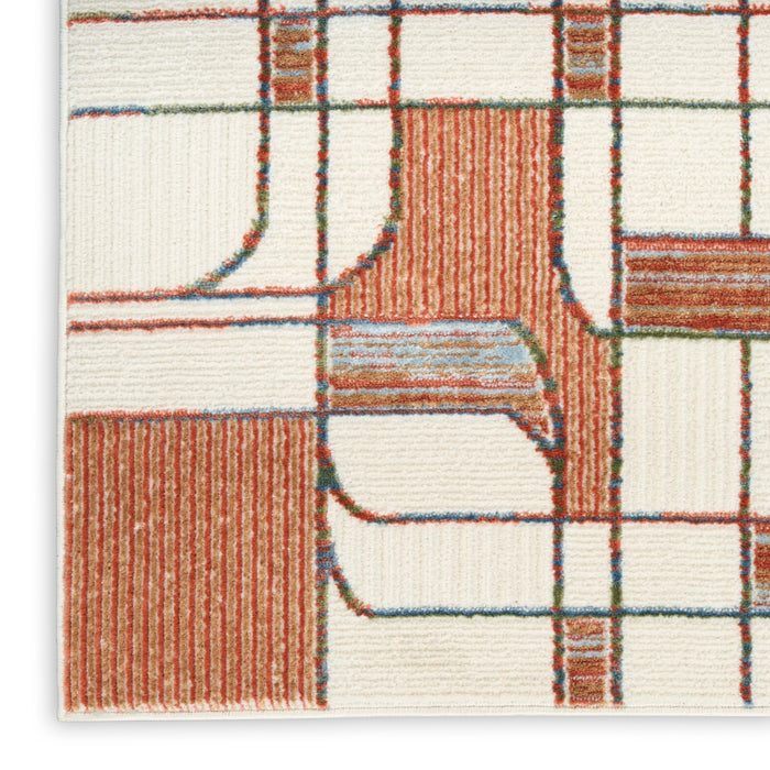 The Rug Corner Nourison Home Nourison Home - Nordic Ivory/Rust Area Rug NRC17