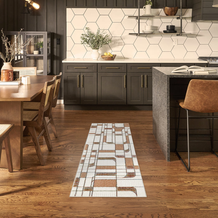 The Rug Corner Nourison Home Nourison Home - Nordic Ivory/Rust Area Rug NRC17