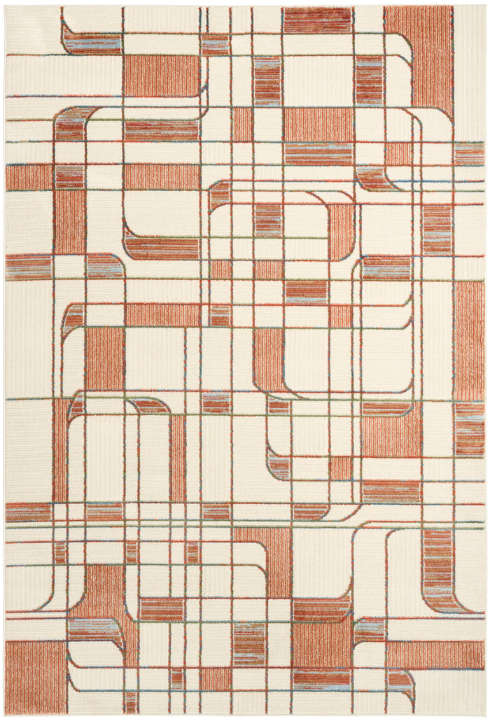 The Rug Corner Nourison Home Nourison Home - Nordic Ivory/Rust Area Rug NRC17