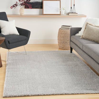 The Rug Corner Nourison Home Pacific Shag PCS01 SILVR Area Rugs