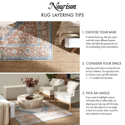 The Rug Corner Nourison Home Nourison Home - Positano Blue/Ivory Area Rug POS03