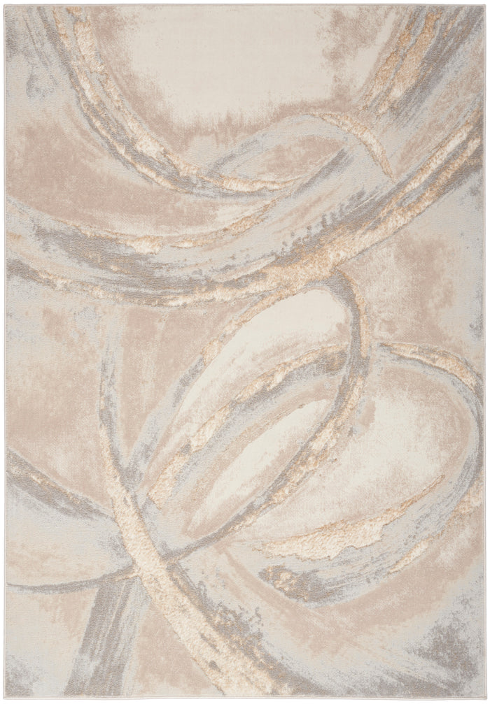 The Rug Corner Nourison Home Nourison Home - Splash Beige/Green Area Rug BSK01