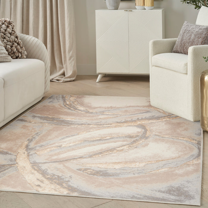 The Rug Corner Nourison Home Nourison Home - Splash Beige/Green Area Rug BSK01